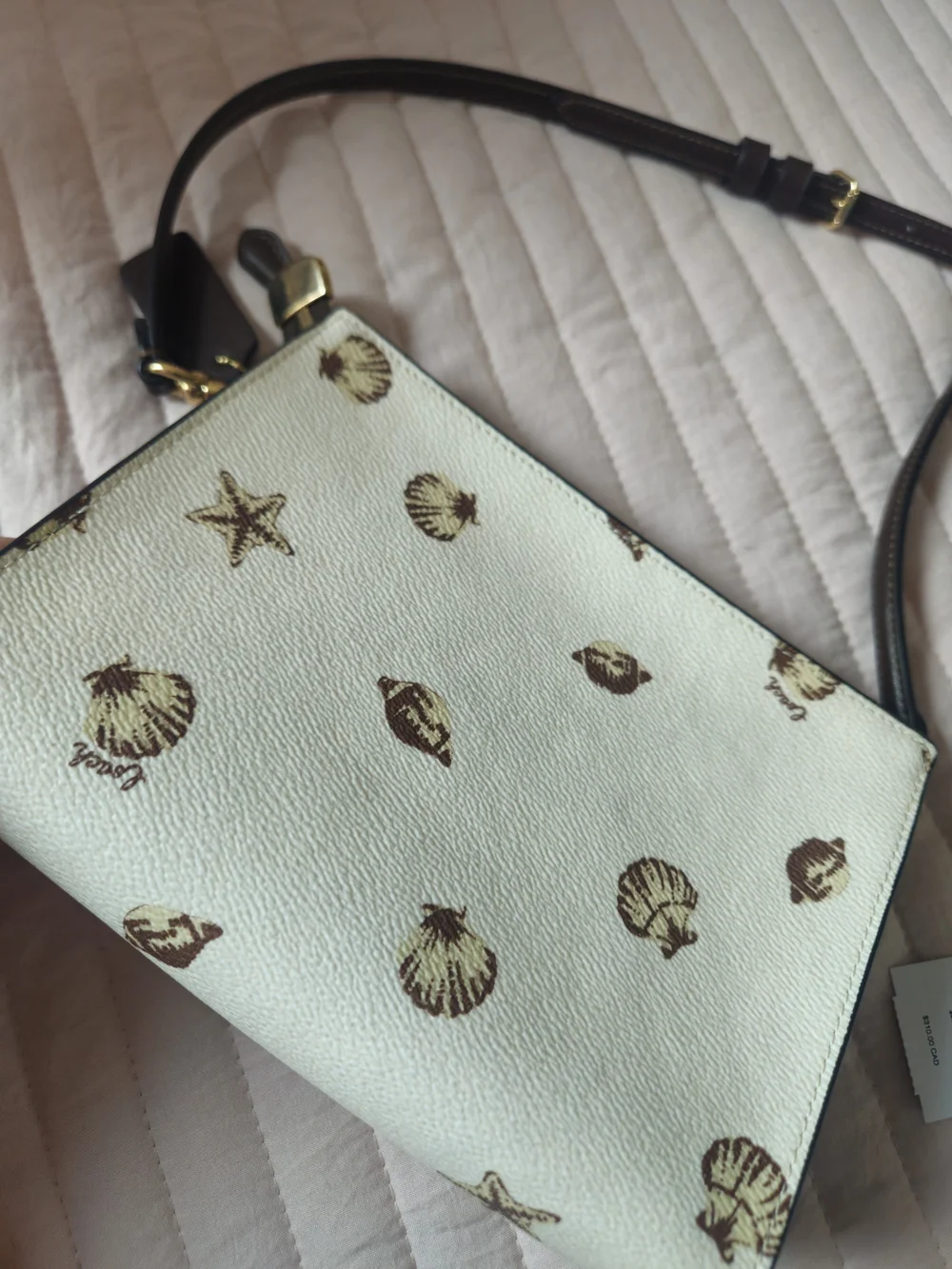 COACH  Sea Shell Print Slim Crossbody Bag